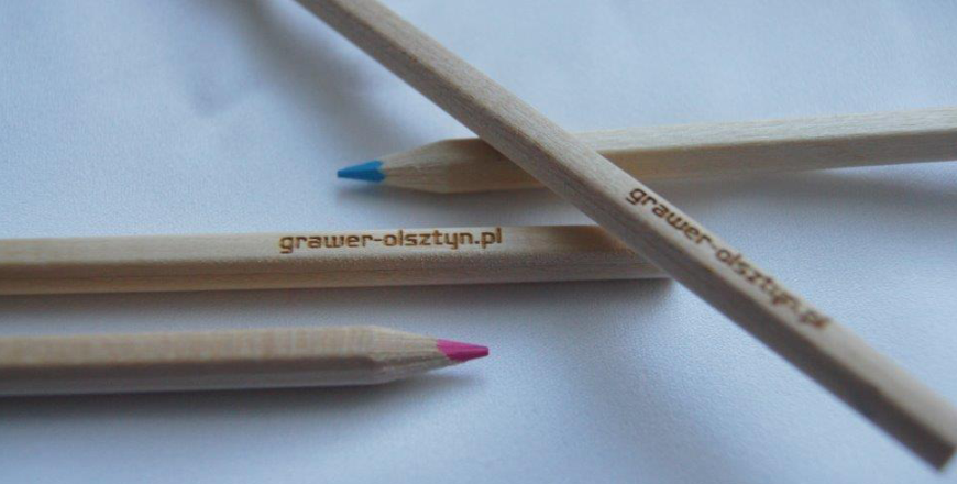 grawerowana nazwa na ołówku